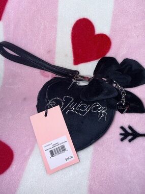 NWT Juicy Couture Never A Dull Moment Coin Purse in Liquorice (Black)